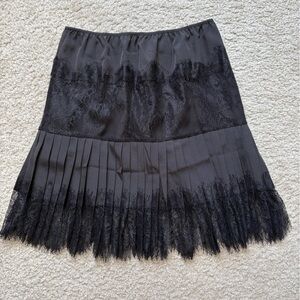 Black lace skirt